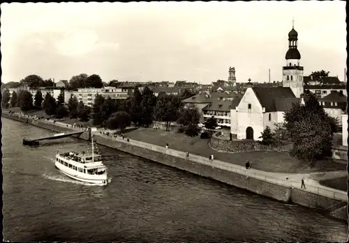 Ak Mülheim Köln am Rhein, Rheinpromenade