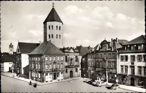 Ak Paderborn in Westfalen, Markt, Gaukirche