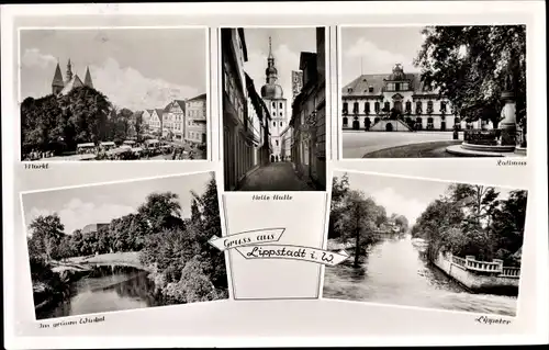 Ak Lippstadt in Westfalen, Markt, Rathaus, Lippeter, Im grünen Winkel
