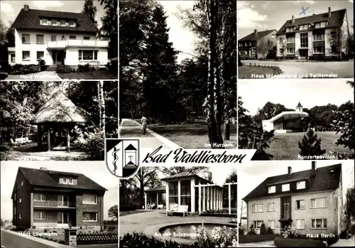 Ak Bad Waldliesborn Lippstadt Nordrhein Westfalen, Kurpark, Haus Westfalen, Haus Berlin, Ellermann