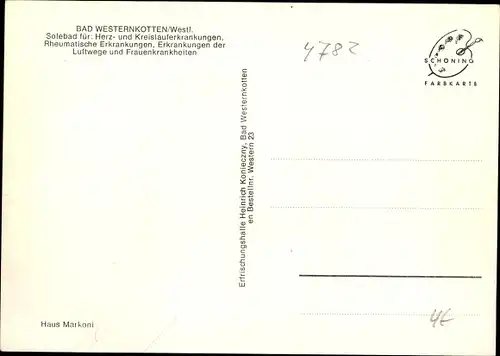 Ak Westernkotten Erwitte in Westfalen, Pension, Bushaltestelle