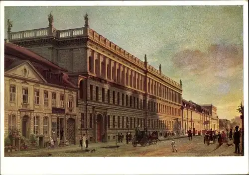 Künstler Ak Ed. Gaertner, Berlin Mitte, ehem. Kriegsministerium um 1850, Leipziger Straße 6-1