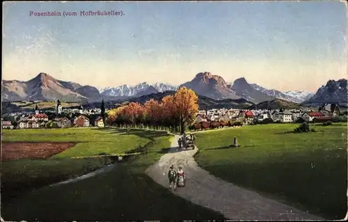 Ak Rosenheim Oberbayern, Panorama
