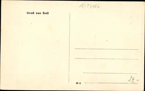 Ak Bad Boll  im Landkreis Göppingen, Bäckerei und Mehlhandlung, Kirche