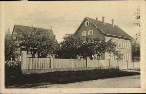 Ak Dußlingen Dusslingen in Württemberg, Straßenpartie mit Wohnhaus, Fabrikant Alfred Rilling