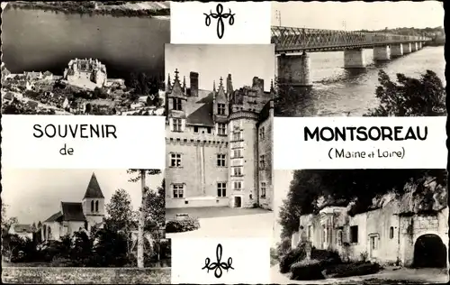 Ak Montsoreau Maine et Loire, Le Chateau, Le Pont