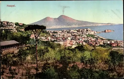 Ak Napoli Neapel Campania, Ortsansicht