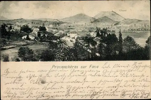 Ak Provenchères et Colroy Vosges, Panorama, Ortsansicht, Climont