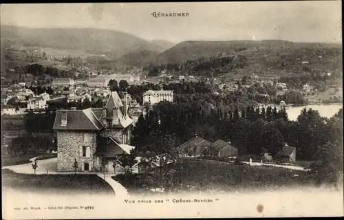 Ak Gérardmer Lothringen Vosges, vue prise des Chênes Rouges, Panorama