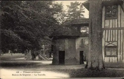 Ak Versailles Yvelines, Maison du seigneur, Trianon artistique, la Tourelle