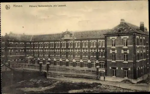 Ak Hirson Aisne, Höhere Töchterschule, Lazarett