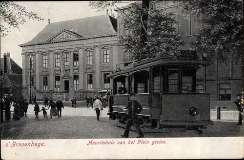 Ak 's Gravenhage Den Haag Südholland, Mauritshuis van het Plein gezien