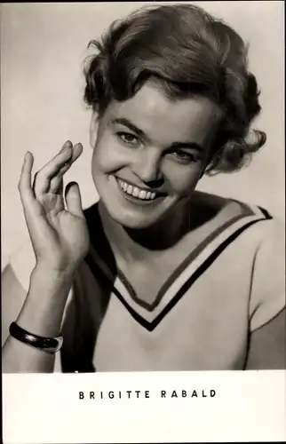 Ak Sängerin Brigitte Rabald, Portrait