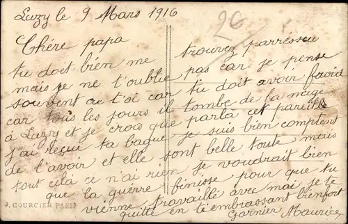 Ak Französischer Soldat in Uniform