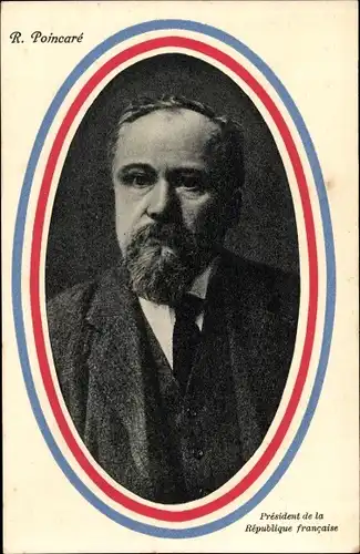 Ak Raymond Poincaré, President de la Republique Francaise, Portrait