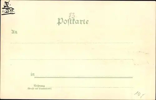 Litho Iserlohn im Märkischen Kreis, Kaiser Denkmal, Totalansicht der Ortschaft