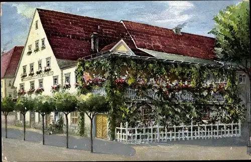 Ak Vöhrenbach im Schwarzwald Baden, Restaurant und Konditorei