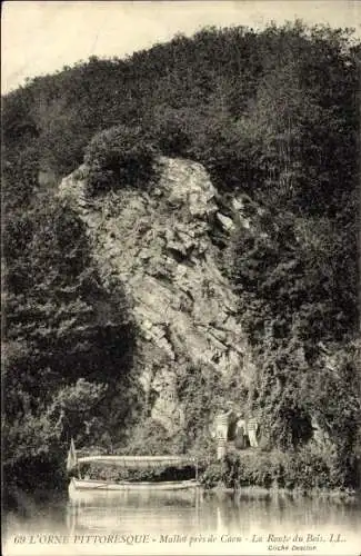 Ak Caen Calvados, Mallot, La Route du Bois, L'Orne