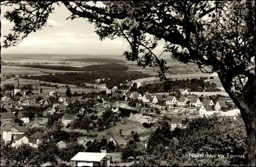 Ak Nastätten im Taunus, Durchblick zum Ort