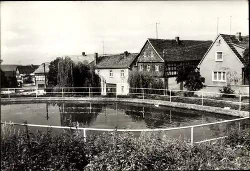 Ak Kospoda in Thüringen, Dorfpartie