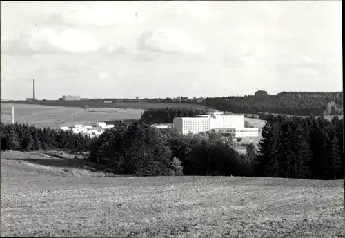 Foto Ak Zeulenroda Thüringen, Fernblick zum Ort