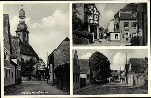 Ak Wallau Hofheim am Taunus Hessen, Ortsansichten