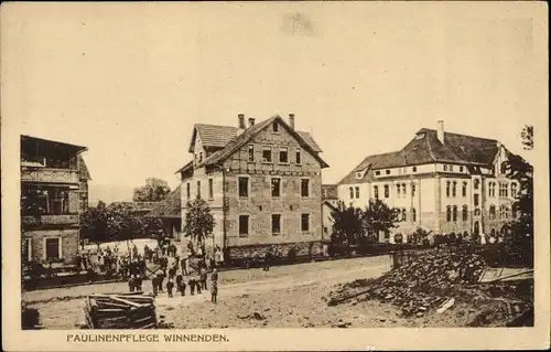 Ak Winnenden in Württemberg, Partie an der Paulinenpflege