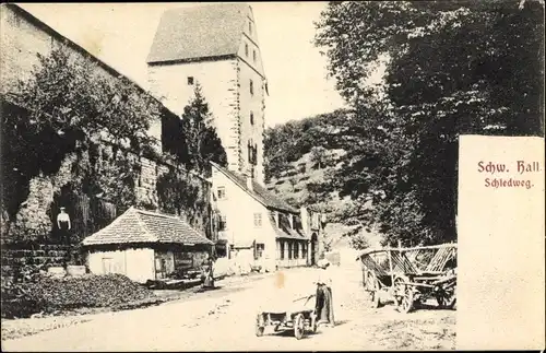 Ak Schwäbisch Hall in Württemberg, Schiedweg