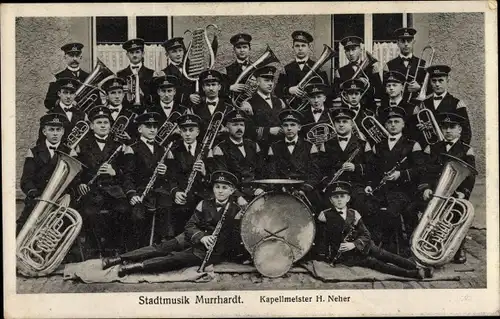 Ak Murrhardt in Württemberg, Stadtmusik Murrhardt, Kapellmeister H. Neher, Stadtorchester