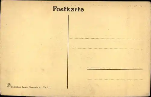 Ak Darmstadt in Hessen, Villenkolonie Tintenviertel, Roquetteweg