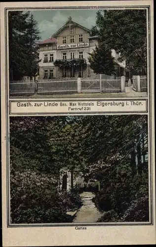 Ak Elgersburg in Thüringen, Gasthof zur Linde