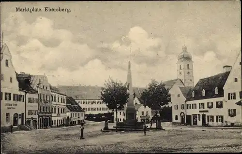 Ak Ebersberg in Oberbayern, Marktplatz