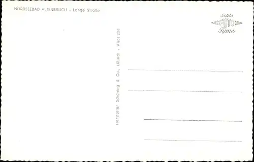 Ak Altenbruch Cuxhaven in Niedersachsen, Lange Straße