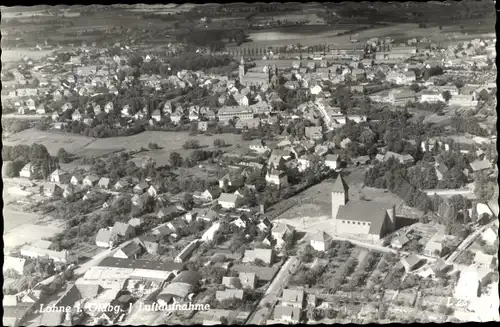 Ak Lohne Oldenburg, Panorama vom Ort, Fliegeraufnahme
