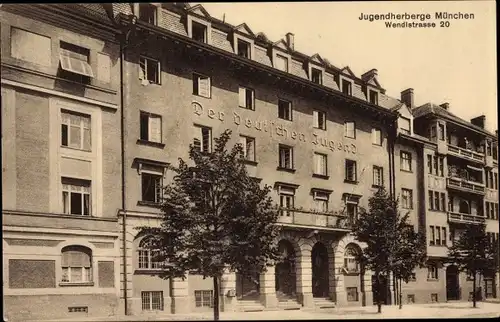 Ak Neuhausen Nymphenburg München Bayern, Jugendherberge, Wendlstraße 20