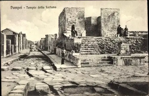 Ak Pompei Campania, Tempio della Fortuna