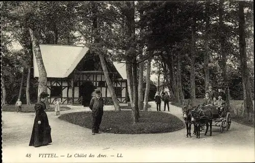 Ak Vittel Lothringen Vosges, Le Châlet des Anes