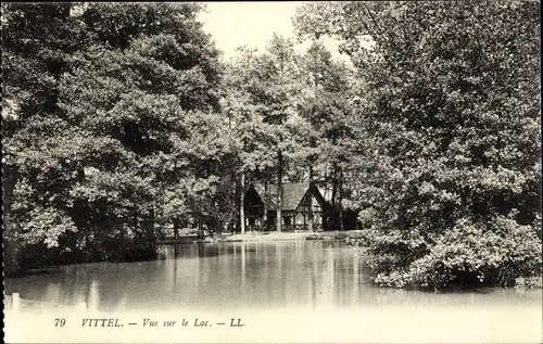 Ak Vittel Lothringen Vosges, Vue sur le Lac