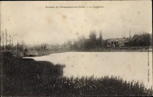 Ak Chateauneuf sur Sarthe Maine-et-Loire, la Chapitière