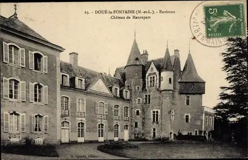 Ak Brigné Maine et Loire, Château de Maurepart