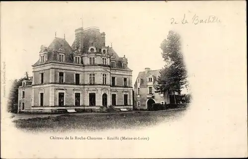 Ak Écuillé Maine et Loire, Chateau de la Roche-Chauvon