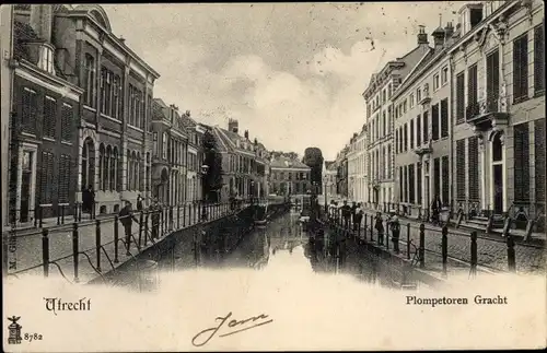 Ak Utrecht Niederlande, Plompetoren Gracht