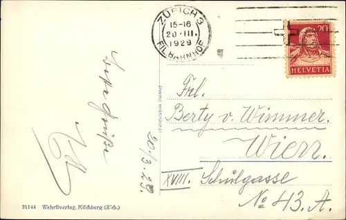 Ak Zürich Stadt Schweiz, Blick auf die Stadt