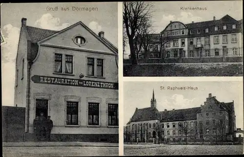 Ak Dormagen am Niederrhein, Krankenhaus, Restauration, St. Raphaels Haus