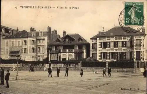 Ak Trouville sur Mer Calvados, Villas de la Plage