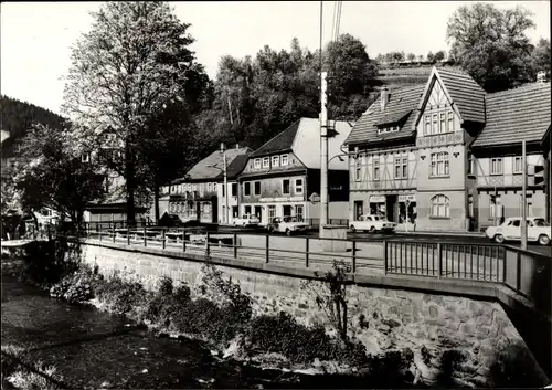 Ak Katzhütte im Schwarzatal, Bahnhofstraße