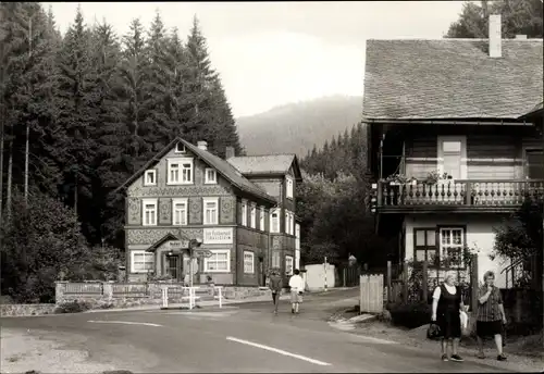 Ak Mellenbach Glasbach im Schwarzatal Thüringen, Gaststätte Zirkelstein