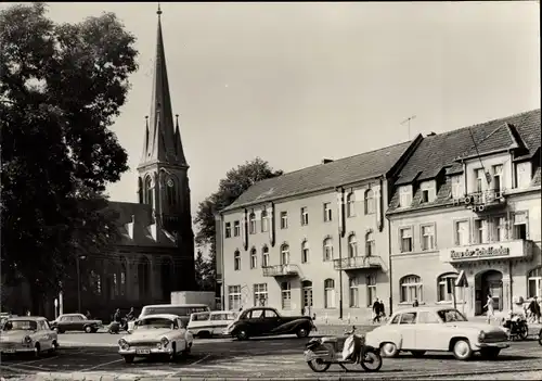 Foto Ak Torgelow an der Uecker, Straßenpartie