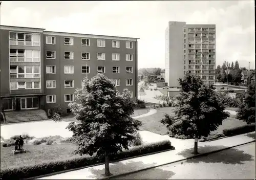 Ak Wolfen in Sachsen Anhalt, Hochhaus Thalheimer Straße, Lehrlingswohnheim VEB Filmfabrik