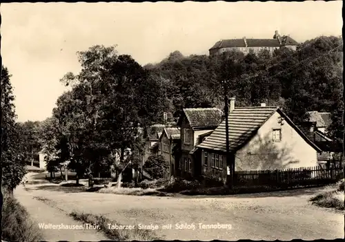 Ak Waltershausen in Thüringen, Tabarzer Straße, Schloss Tenneberg